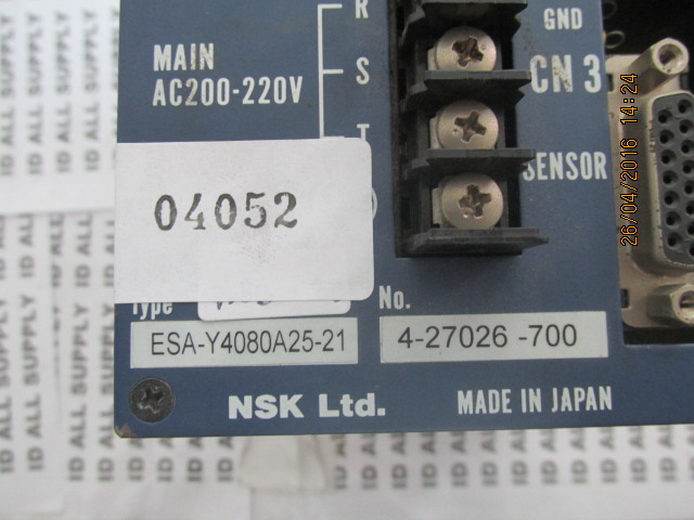 SERVO DRIVE " NSK " MODEL : ESA-Y4080A25-21
