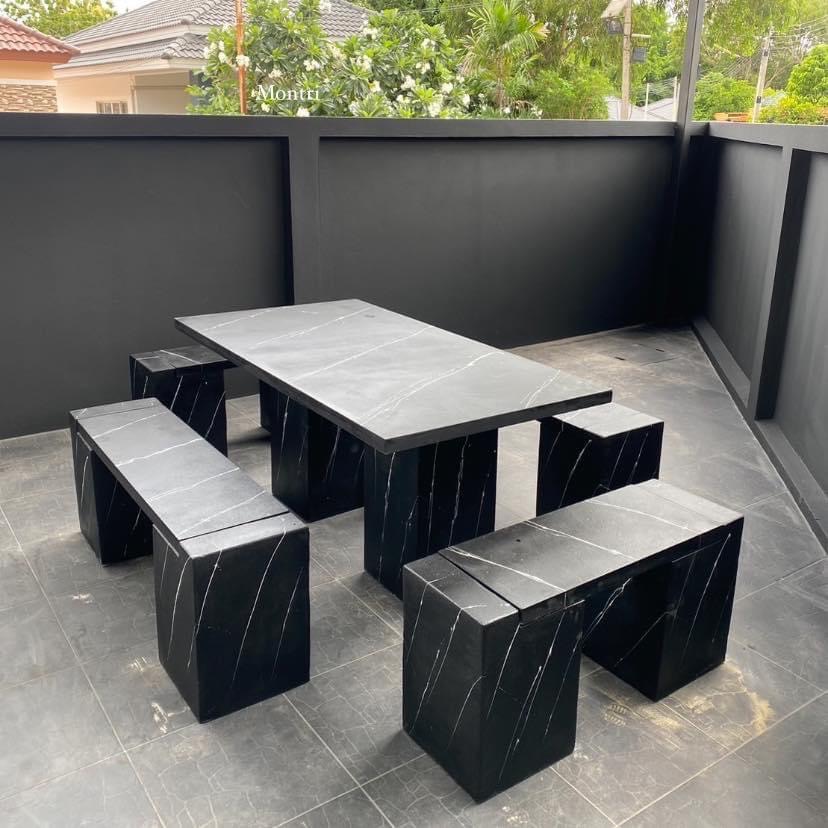 โต๊ะสนาม โต๊ะสนามกลางแจ้ง ชุดโต๊ะสนาม ร้านมนตรีศิลป์ ส่งตรงจากโรงงาน โต๊ะสนามกลางแจ้ง ชุดโต๊ะสนาม ชุด 8 ที่นั่ง ขนาด 150*80 cm.