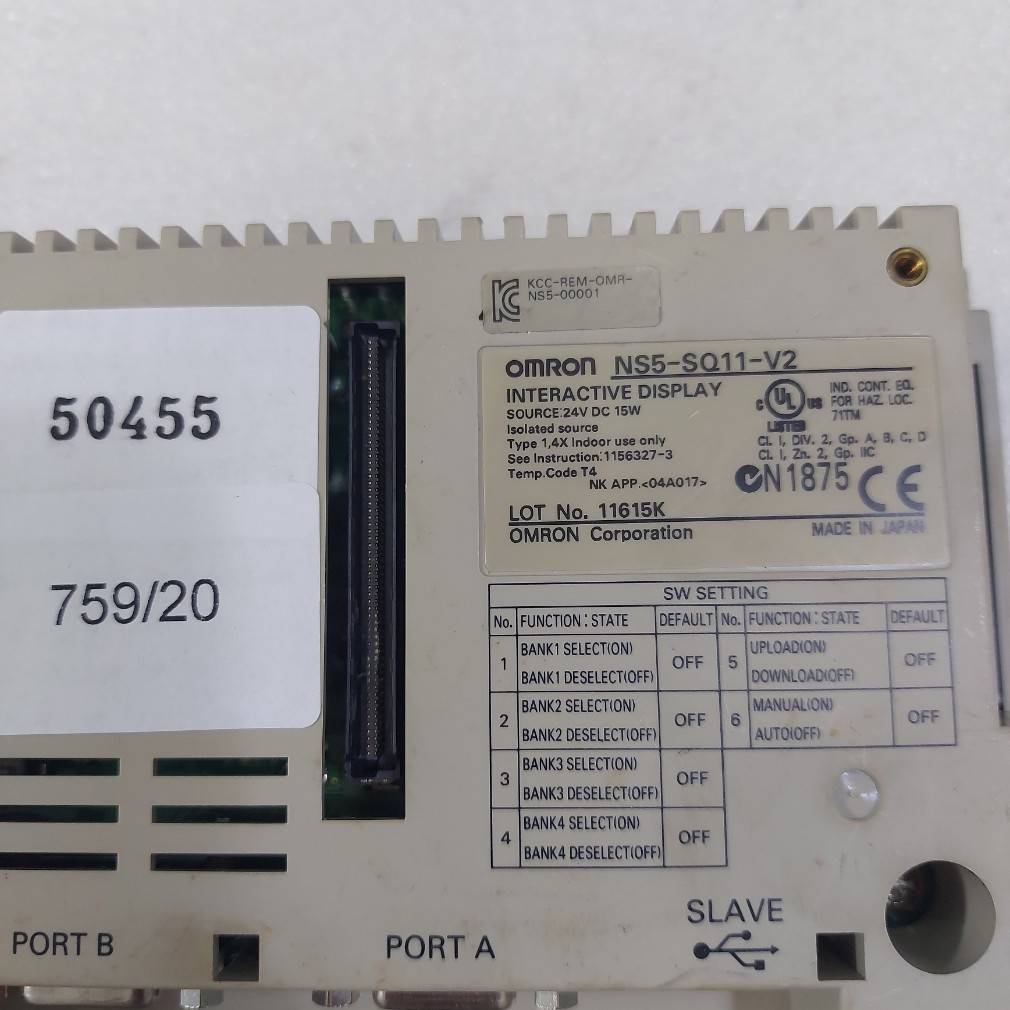 LCD TOUCH SCREEN " OMRON " MODEL : NS5-SQ11-V2