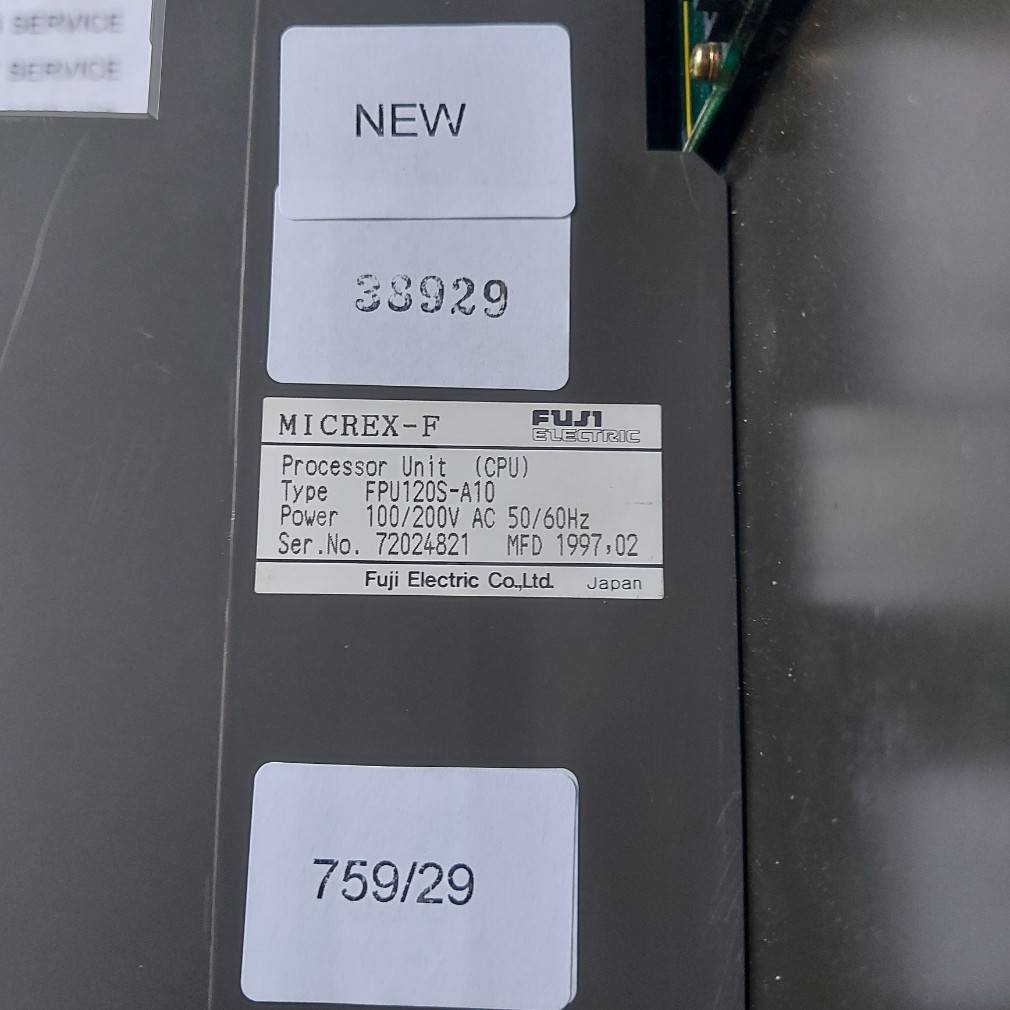 PLC " FUJI " MODEL : FPU120S-A10