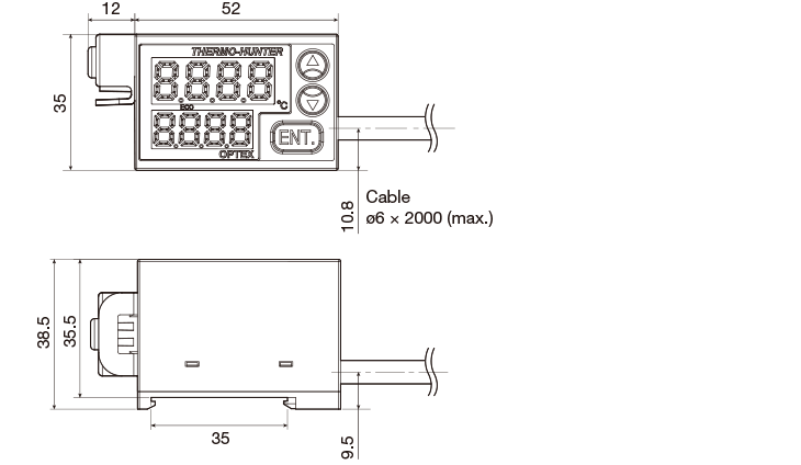 CS-30TAC Non-Contact Thermometer (−40 to 500°C (−40 to 932°F)