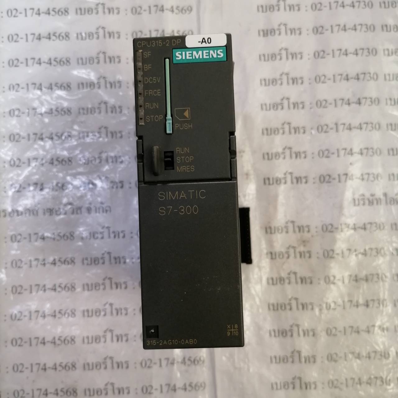 PLC " SIEMENS " MODEL : 6ES7 315-2AG10-0AB0