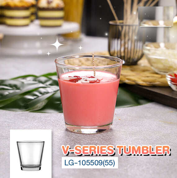 P10561 แก้วใส 9 ออนซ์ (260 ml.) (8.4*8.4*8.7 cm) No.105509 (ราคาส่งต่อ 1 ลัง: 6 โหล:72 ใบ)