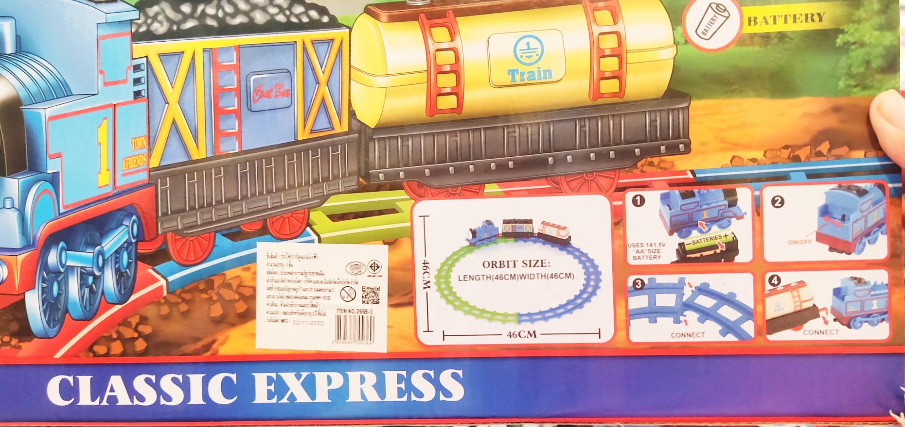 ของเล่นราง รถไฟโทมัส พร้อมราง ของเล่นเด็ก สำหรับเด็ก