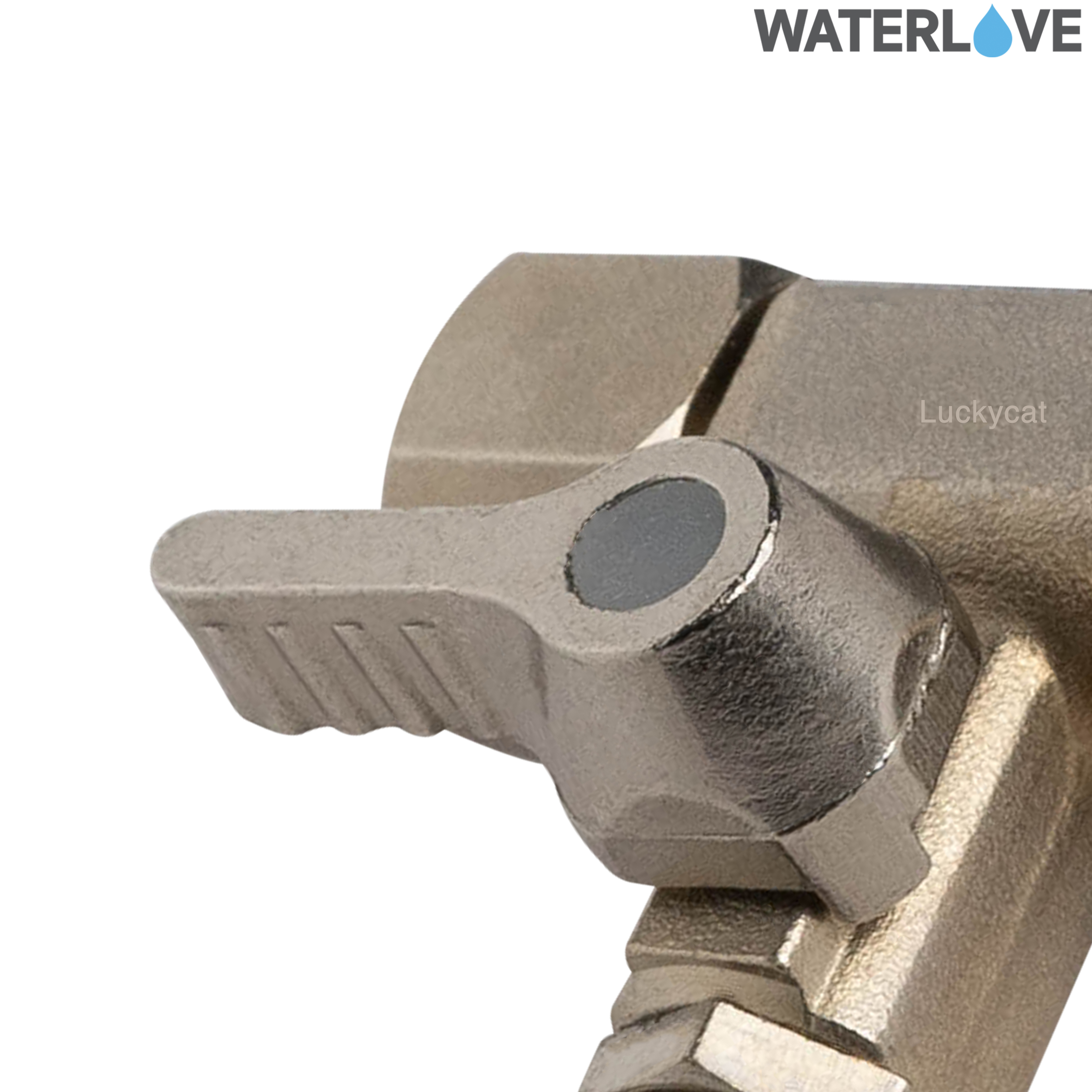 บอลวาล์ว 3 ทาง สีเงิน