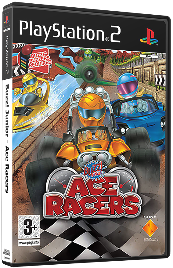 แผ่นเกมส์ PS2 : Buzz! Junior - Ace Racers