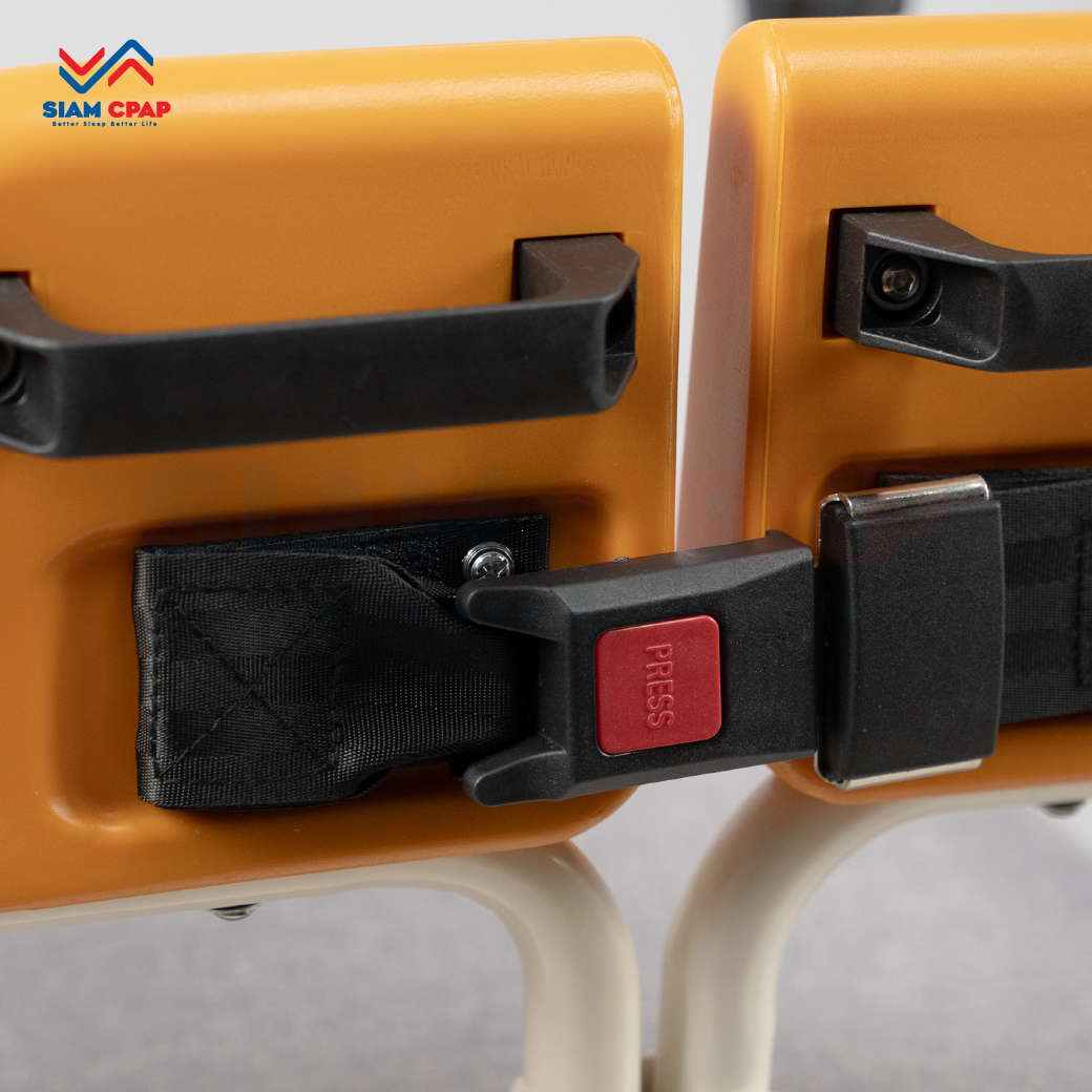 เก้าอี้รถเข็นเคลื่อนย้ายผู้ป่วย ระบบ มือหมุน (Manual Transfer Chair) รับประกัน 2 ปี