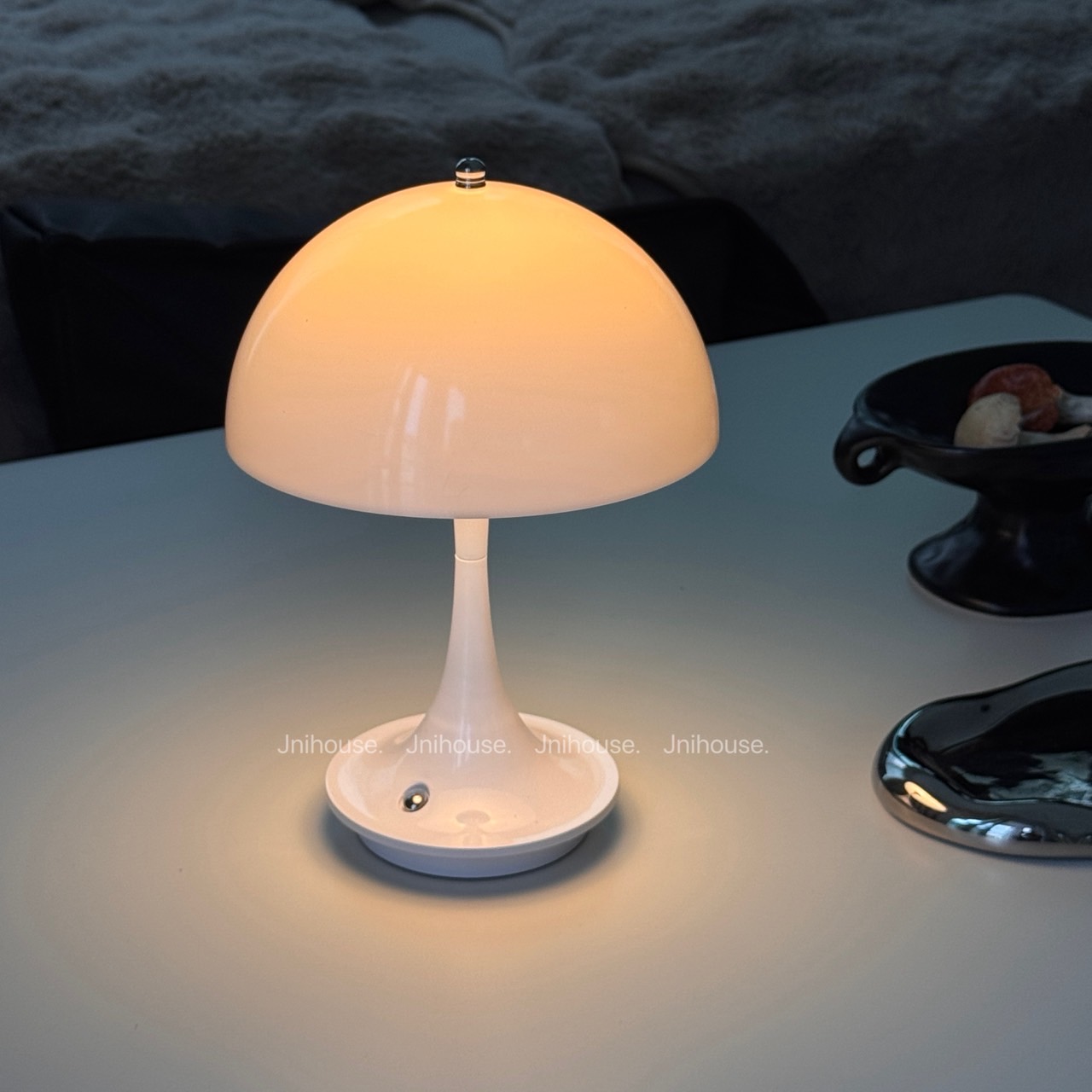 [พร้อมส่ง] Jnihouse : โคมไฟเห็ดขาว Mushroom Lamp ขนาดสูง 23 cm