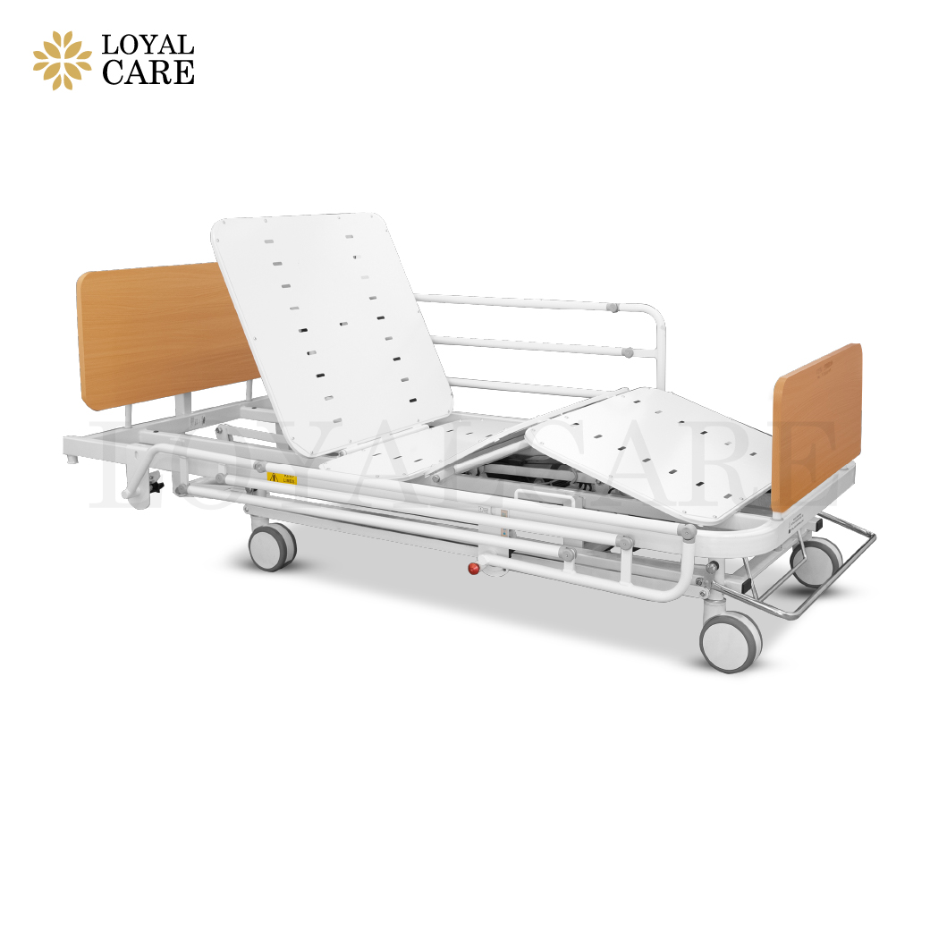 เตียงผู้ป่วยไฟฟ้าลายไม้ 3 ไกร์ (USA) ยี่ห้อ Invacare รุ่น 1601CL