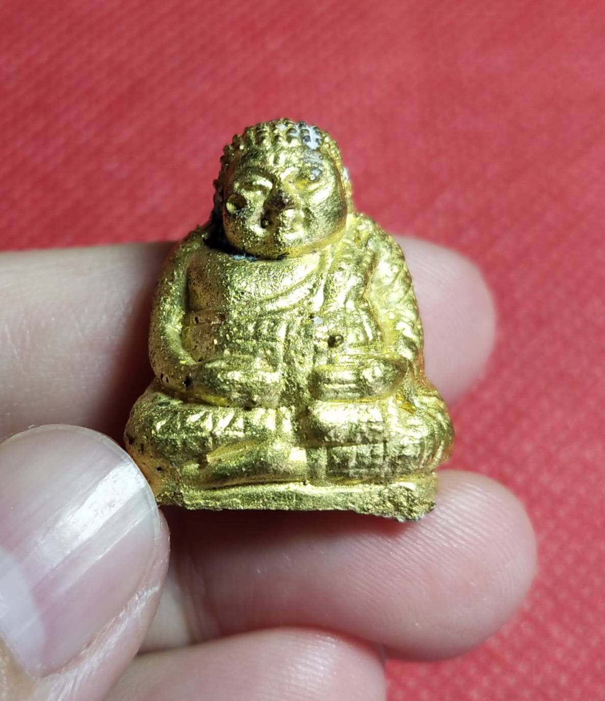 พระสังกัจจายน์ รุ่นแรก ตอกแจก เนื้อชนวนทอง เลข 4 หลวงปู่สิงห์โต สำนักสงฆ์ป่าทรงธรรม จ.อุบลราชธานี