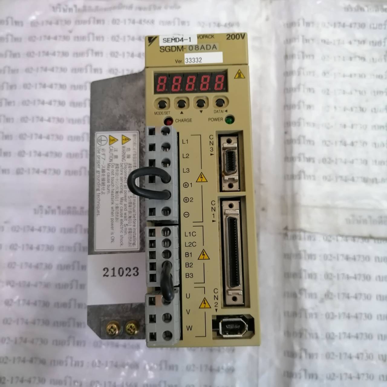 จำหน่าย ซ่อม SERVO DRIVE YASKAWA SGDM-08ADA