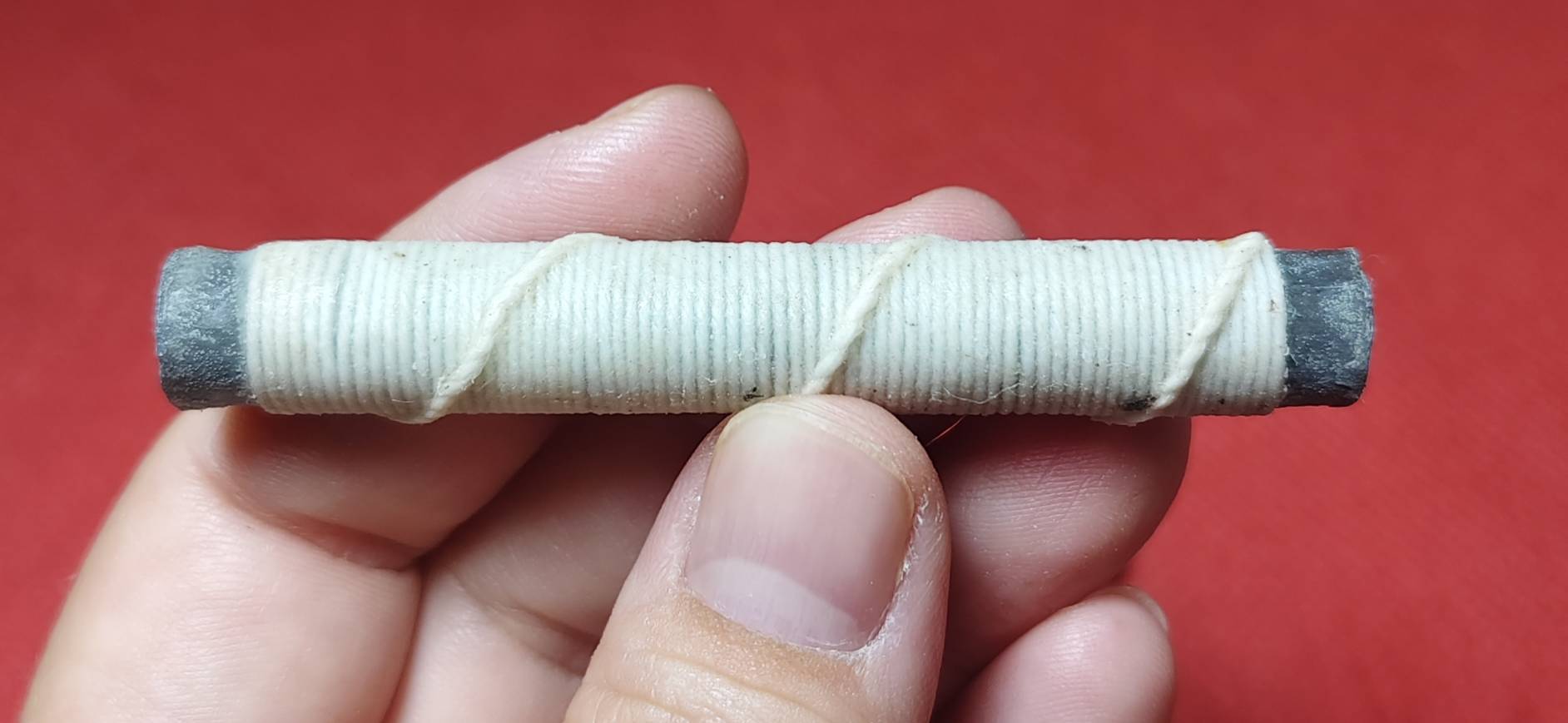 ตะกรุดกันปลอง (กันเสื่อม) เสกนาน4ปี(59วาระ) อาจารย์เหลี้ยม นาโยง สำนักไชยมงคล ปี 2559 (กันวัตถุมงคล-รอยสักยันต์-คาถาอาคมเสื่อม กันคัดถอนวิชา)