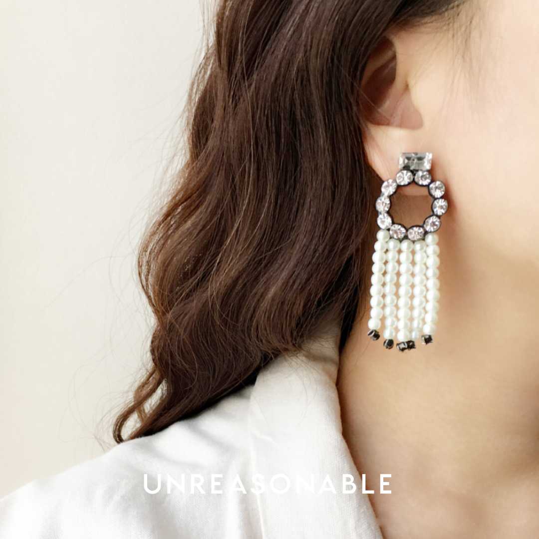 ต่างหู สีมุก น้ำหนักเบา สวยใส่สบาย UA0745-01 Unreasonable Accessories