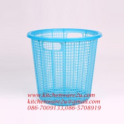 P00435 ตระกร้าใส่ผ้ากลม เกรดเอ (ราคาต่อโหล)