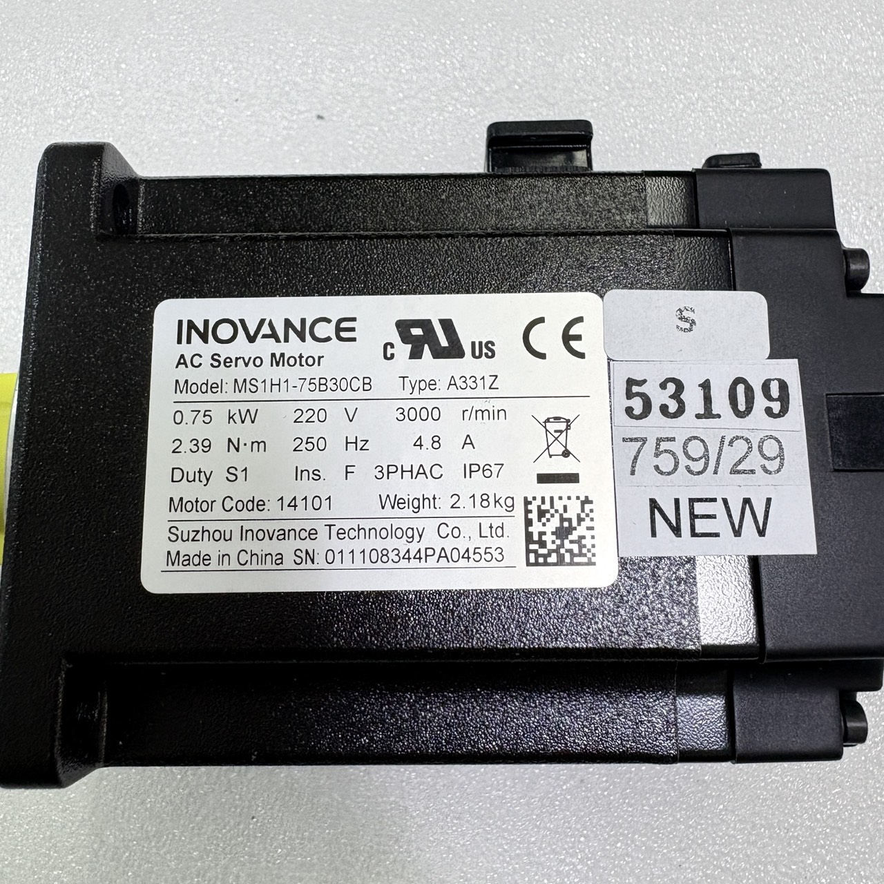 MS1H1-75B30CB MOTOR "INOVANCE"