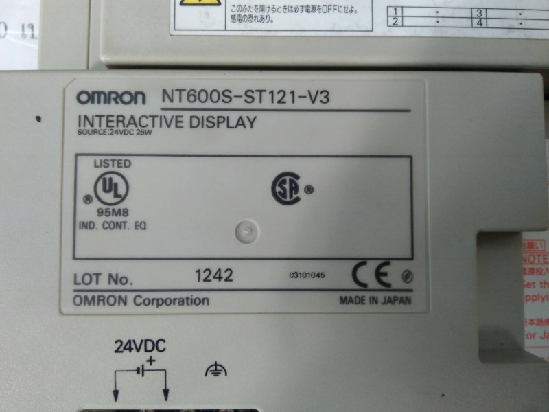 LCD TOUCH SCREEN " OMRON " MODEL : NT600S-ST121-EV3