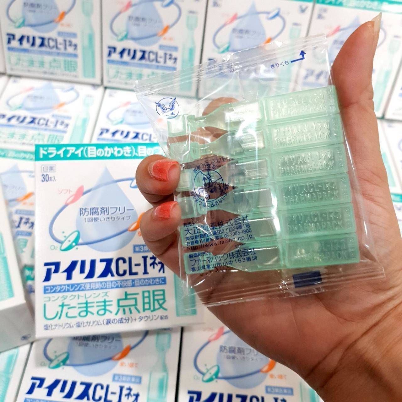 น้ำตาเทียมไร้สารกันบูด TAISHO IRIS CL-I NEO 1 กล่องบรรจุ 30 หลอด