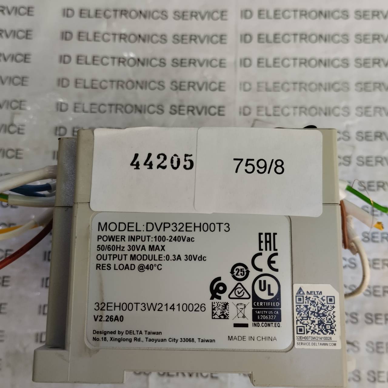 PLC " DELTA " MODEL : DVP32EH00T3