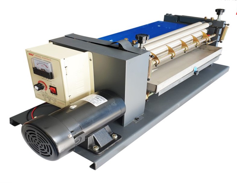 เครื่องทากาวลาเท็กซ์ ทำปฏิทิน กล่อง สลากผลิตภัณฑ์ latex glue machine รุ่น 46 ซม.