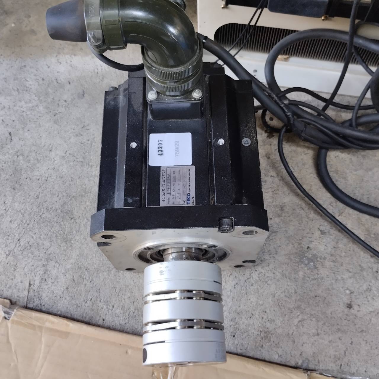 SERVO MOTOR " TECO " MODEL : JSMA-PIH55AAA