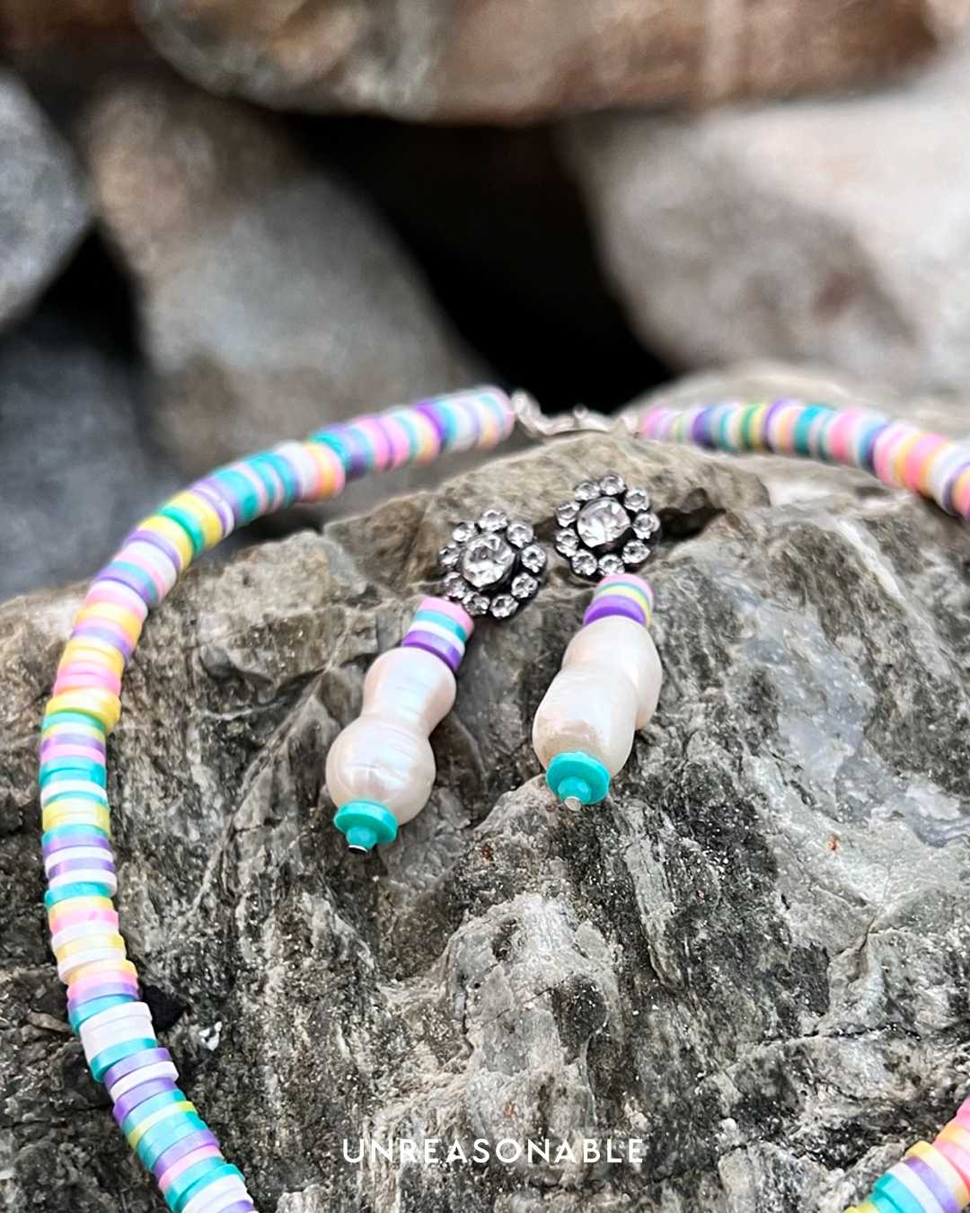 ต่างหู มุกธรรมชาติ ต่างหูคลิป ต่างหูก้านเงินแท้ น้ำหนักเบา สวยใส่สบาย UA0862-01 Unreasonable Accessories