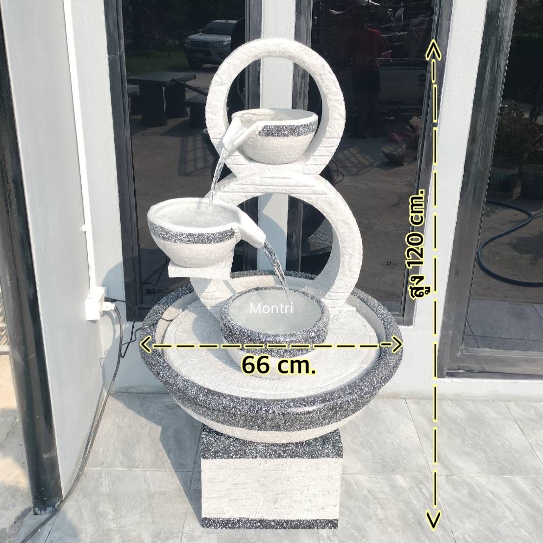 ชุดน้ำล้นเสริมฮวงจุ้ยเลข 8 ไซน์มินิ เหมาะสำหรับพื้นที่จำกัด ชุดน้ำตกเสริมฮวงจุ้ย ผ่อนคลายด้วยเสียงน้ำ สวยงานตามหลักฮวงจุ้ย