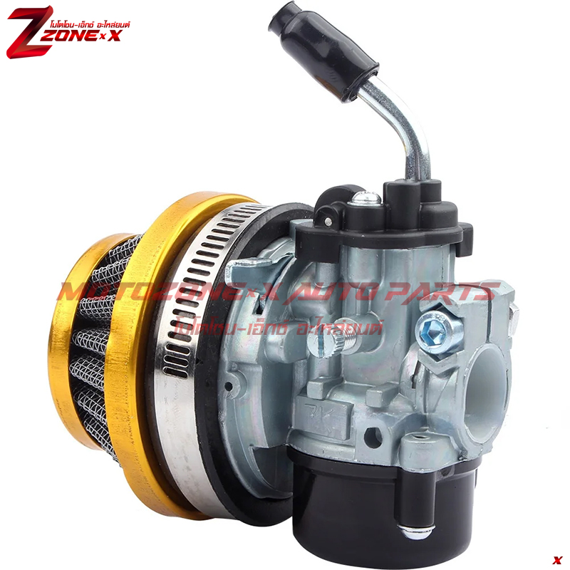 คาร์บูเรเตอร์ Carburetor Air Filter Fits most37cc 49cc 50cc 80cc 2 stroke Chinese engines. MOTOZONE-X(โมโตโซน-เอ็กซ์) อะไหล่/Part