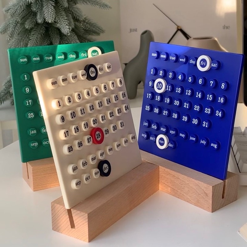 [พร้อมส่ง] Jnihouse : ปฏิทินตั้งโต๊ะ Perpetual Calendar