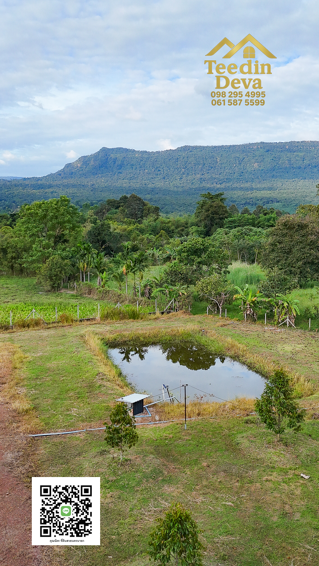 💭 ตื่นเช้าลมเย็น เห็นเขาใหญ่ตรงหน้า... ที่ดินสวนผลไม้ 2 ไร่ 3 งาน ต.นาหินลาด อ.ปากพลี จ.นครนายก