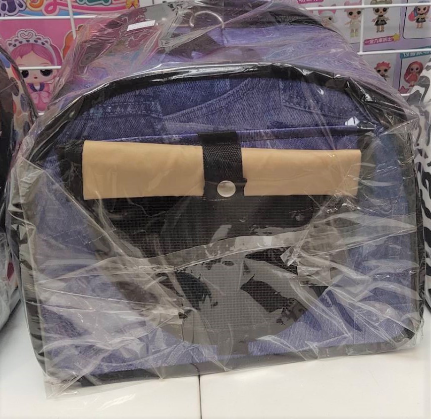 กระเป๋าพับสำหรับสัตว์เลี้ยง สามารถพับได้ มรตาข่ายระบายอากาศ 4 ด้าน เเข็งเเรงทนทาน คละแบบคละสี