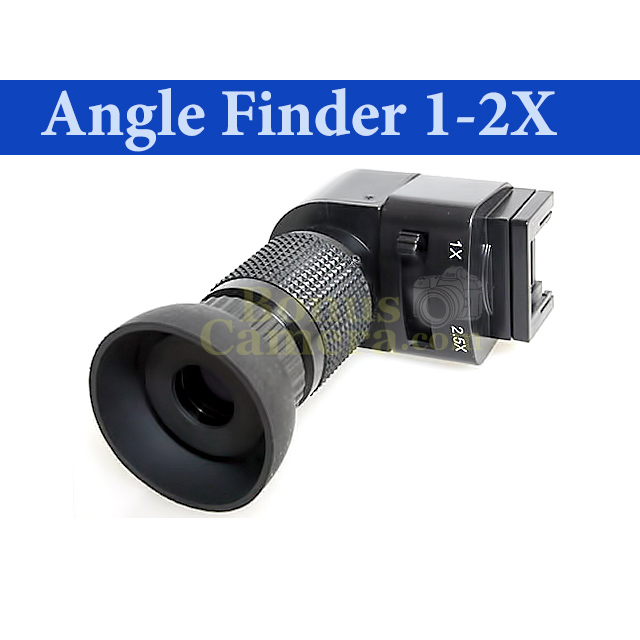 ช่องมองภาพปรับอัตราขยายได้ 1-2X Angle View Finder สำหรับมุมต่ำ,มาโคร for Canon,Nikon,Pentax,Olympus