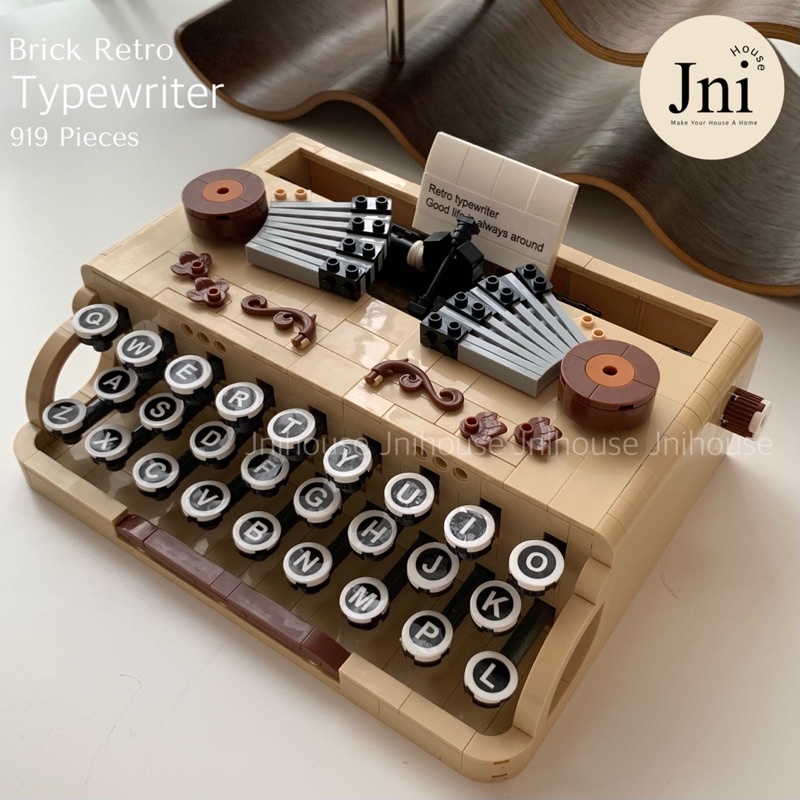 [พร้อมส่ง] Jnihouse : ตัวต่อเครื่องพิมพ์ดีด (Brick Retro Typewriter)
