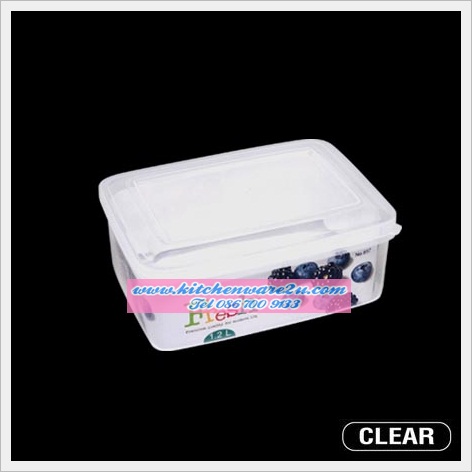 P05082 กล่องถนอมอาหาร Fresh 1.2 ลิตร (กว้าง 13 ยาว 17.6 สูง 7.5 ซม.) เกรดเอ คุณภาพดี Food grade No.657 ราคาส่งต่อ 1 โหล: 12 ใบ:เฉลี่ย 35 บ/ใบ