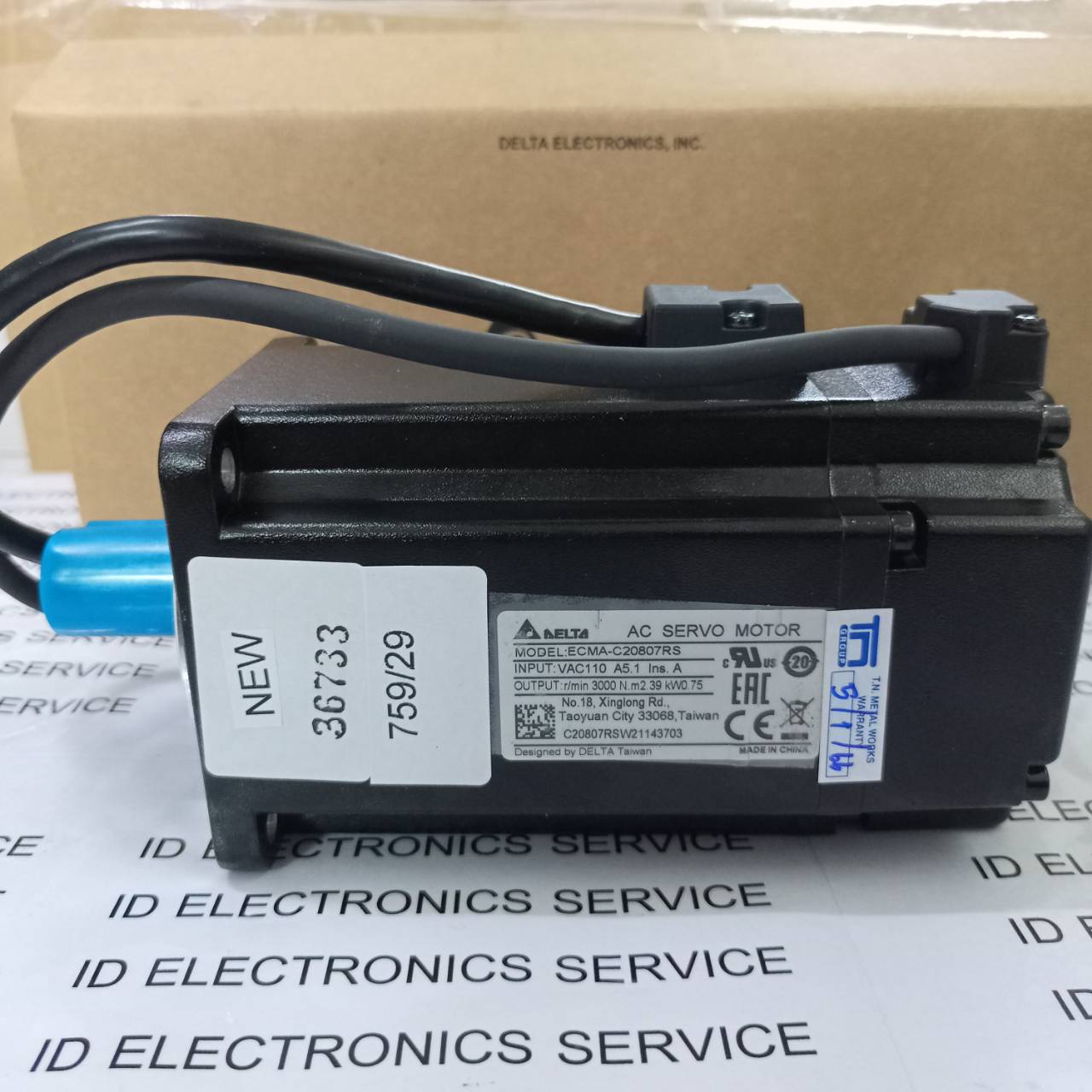 SERVO MOTOR " DELTA " MODEL : ECMA-C20807RS