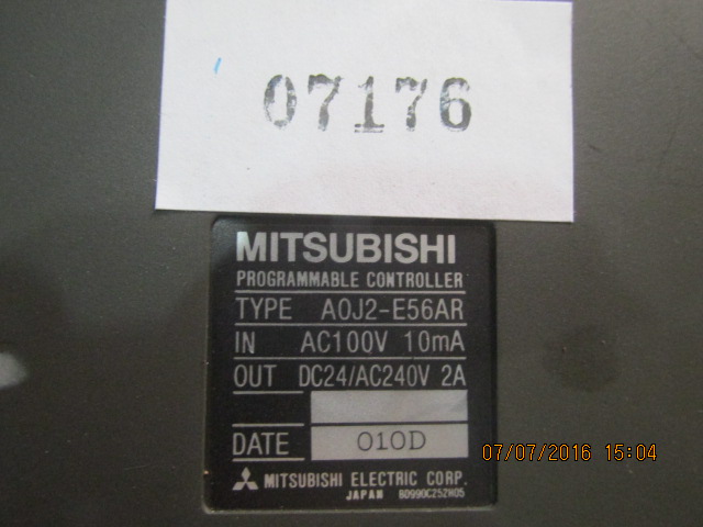 PLC " MITSUBISHI " MODEL : A0J2-E56AR