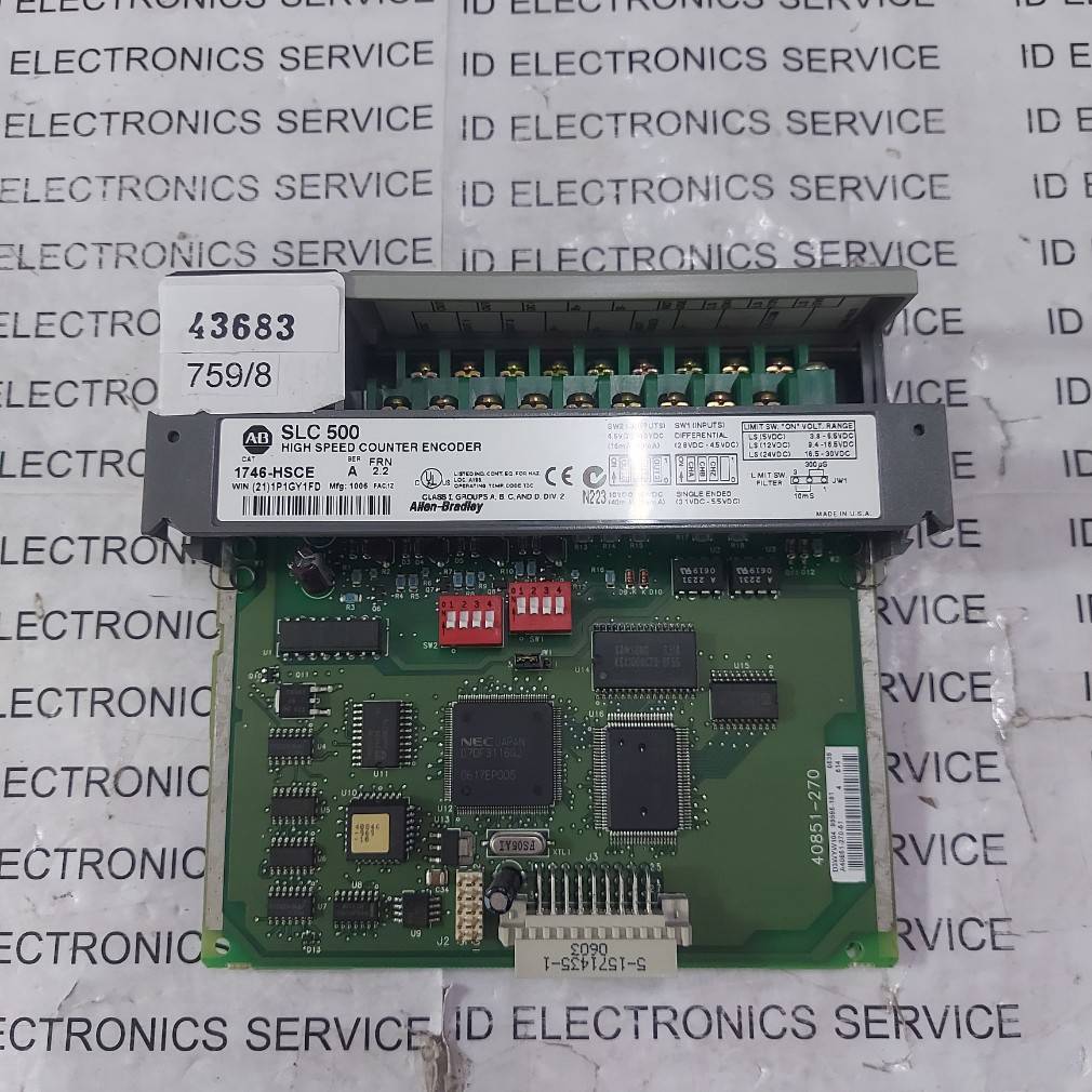 PLC " ALLEN-BRADLEY " MODEL : 1746-HSCE