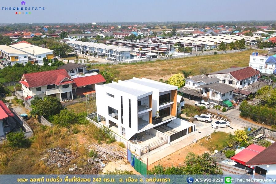 📣 บ้านแฝด เดอะ ลอฟท์ แปดริ้ว ใจกลางเมืองแปดริ้ว ทำเป็นโฮมออฟฟิศได้ทันที อ. เมือง จ. ฉะเชิงเทรา The Best ! | โทร. 085-992-9228