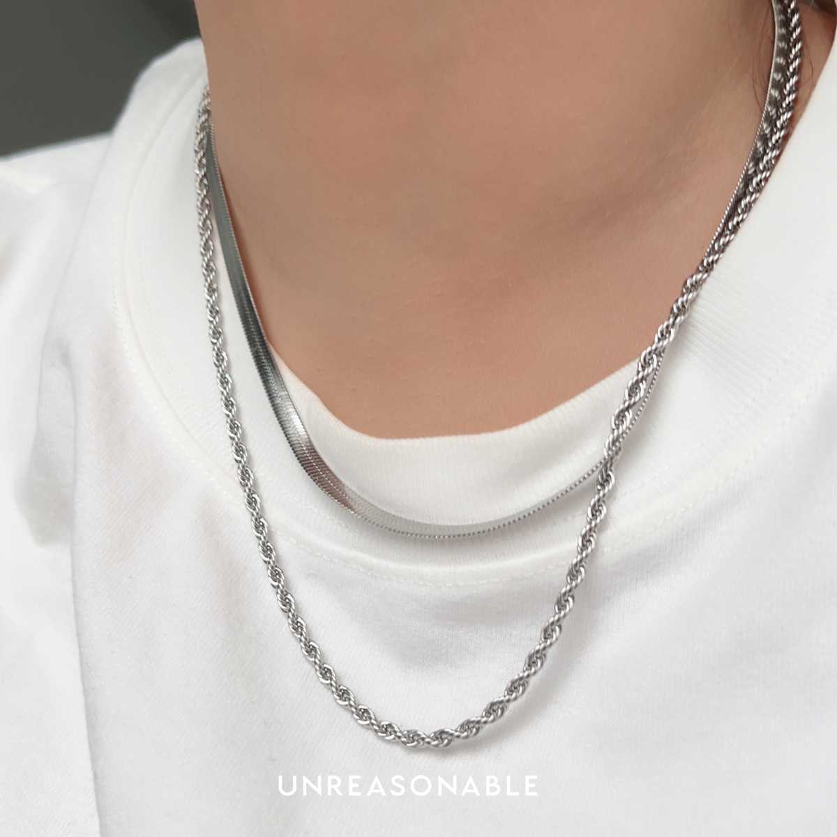 สร้อยคอ Stainless Steel สีทอง 2 layers UA0966-02 Unreasonable Accessories