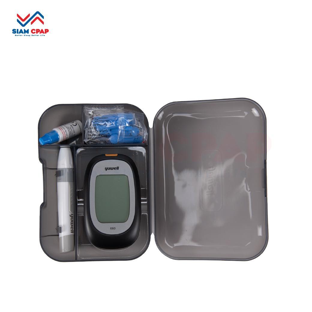 เครื่องตรวจวัดระดับน้ำตาลในเลือด YUWELL Blood Glucose Monitoring System รุ่น 660 ประศูนย์ไทยตลอดอายุการใช้งาน