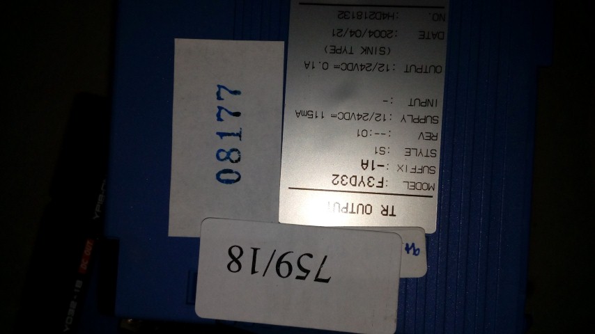 PLC " YOKOGAWA " MODEL : F3YD32-1A