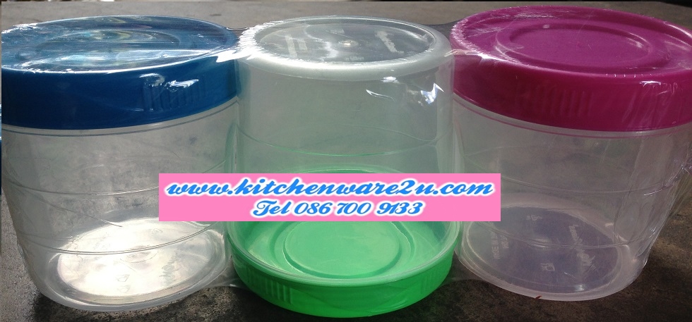 P07878 ขวดโหลโมเดิ้ล (11.6*11.6*11 cm) แพค 3 ใบ สุดคุ้ม No.7027/3 WC (ราคาส่งต่อ 96 แพค : 288 ใบ)