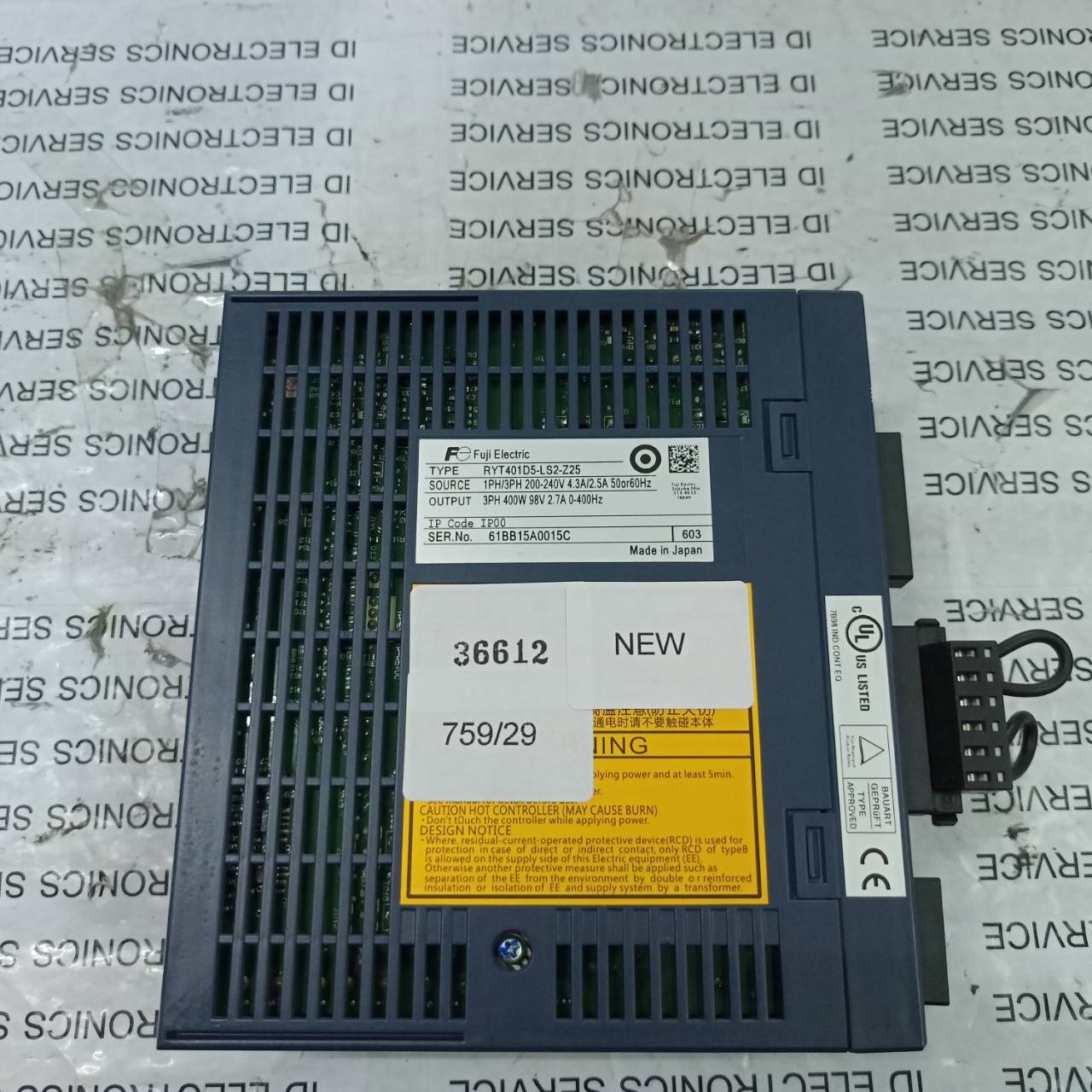 SERVO DRIVE " FUJI " MODEL : RYT401D5-LS2-Z25