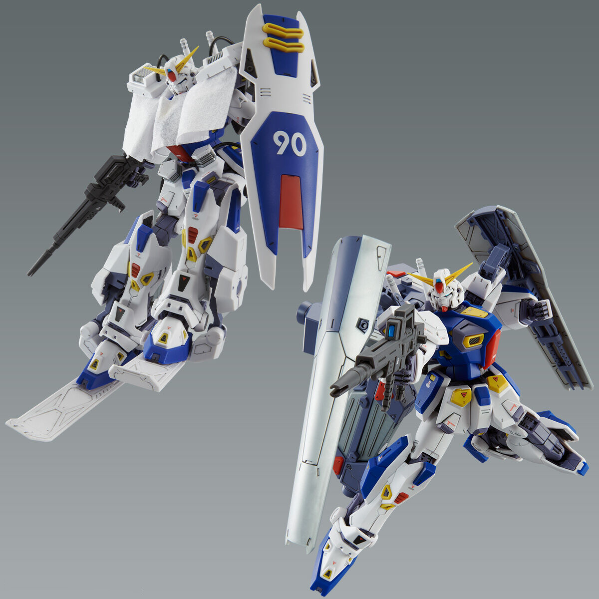 MG 1/100 GUNDAM F90 + MISSION PACK O & U & C & T & P TYPE Free MISSION Hanger