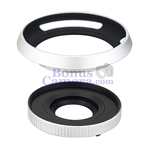 Z-O14-42II ฮู้ดสีเงิน+ฝาปิดเลนส์อัตโนมัติ Olympus M.Zuiko ED 14-42mm F3.5-5.6 EZ Lens Hood+Auto Cap