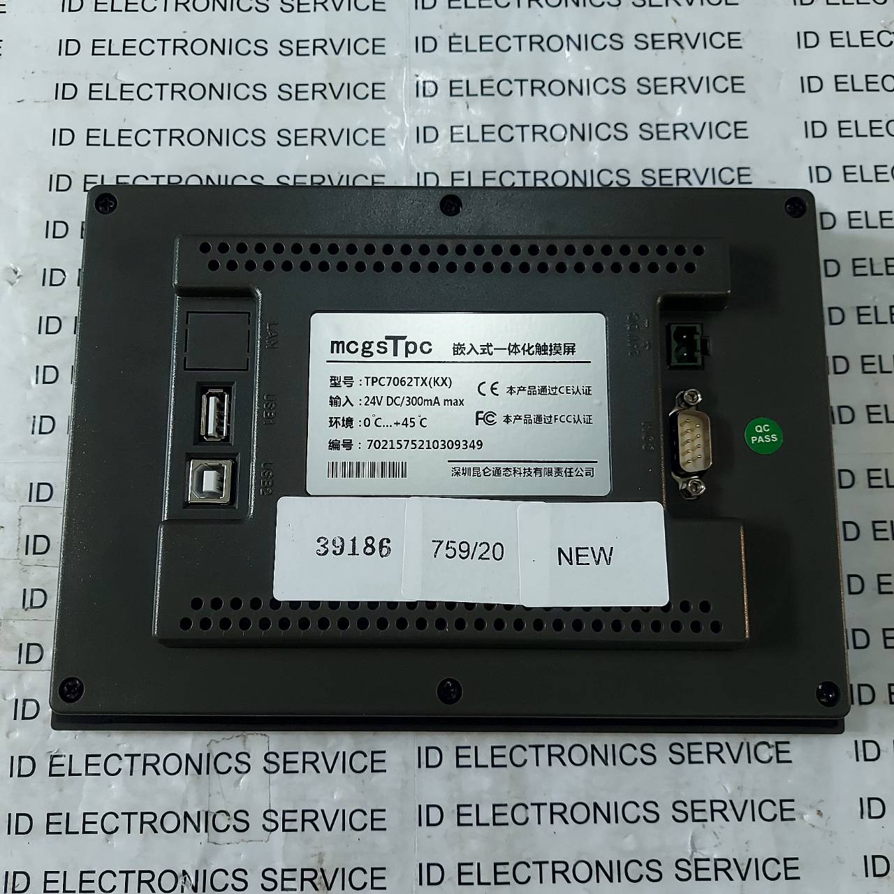 LCD TOUCH SCREEN " MCGSTPC " MODEL : TPC7062TX(KX)