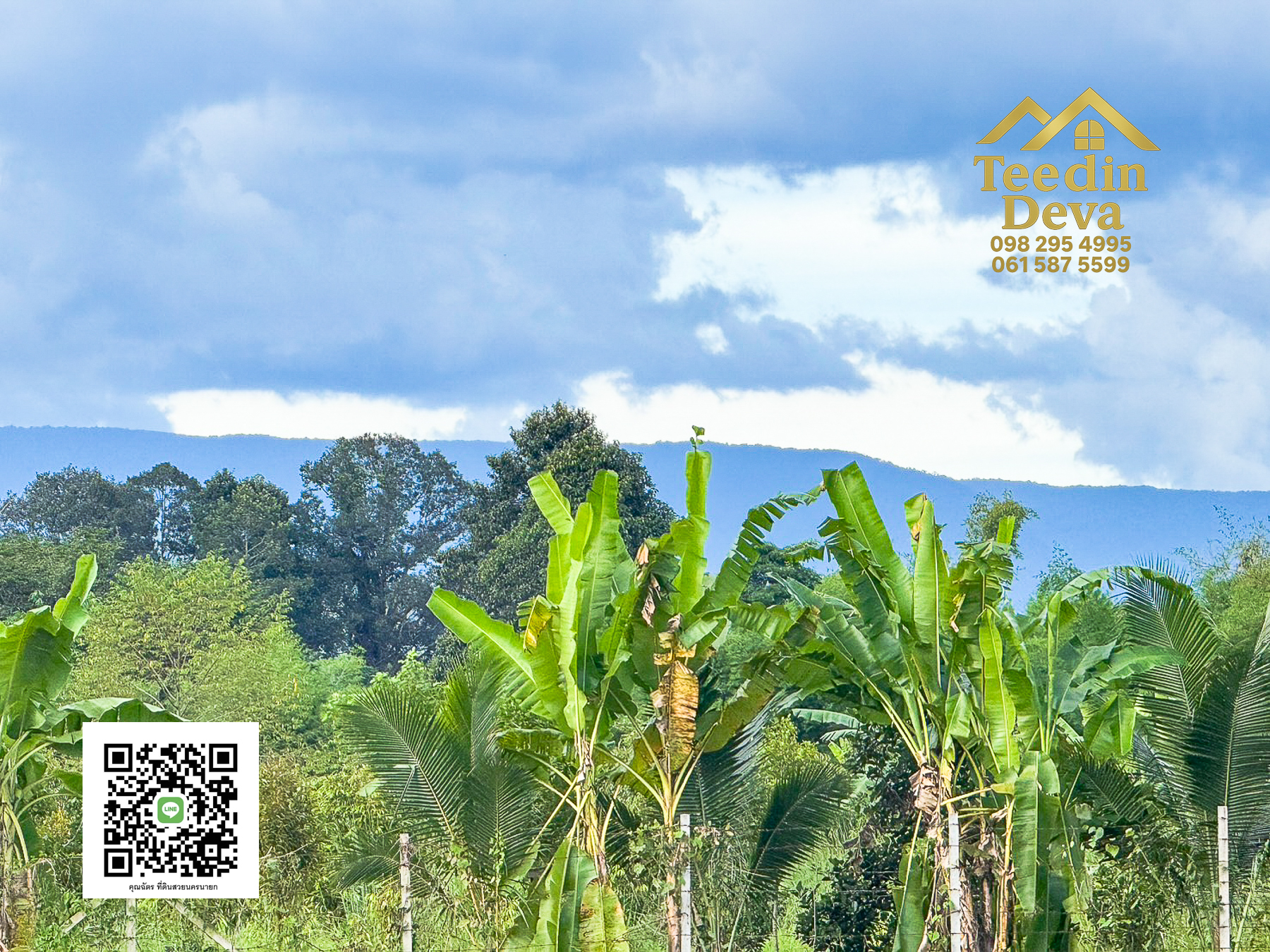 🌄 บ้านสวนผลไม้ในฝันกลางวิวเขาใหญ่ — 2 ไร่ 45 ตรว. ต.นาหินลาด อ.ปากพลี จ.นครนายก 🍃