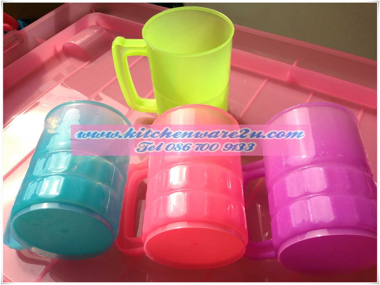 P06484 ถ้วยหู เกรดเอ สีหวาน (8*8*10 cm) No.333 (ราคาส่งต่อ 1 มัด: 24 โหล: 288 ใบ: เฉลี่ย 70 บ/โหล)