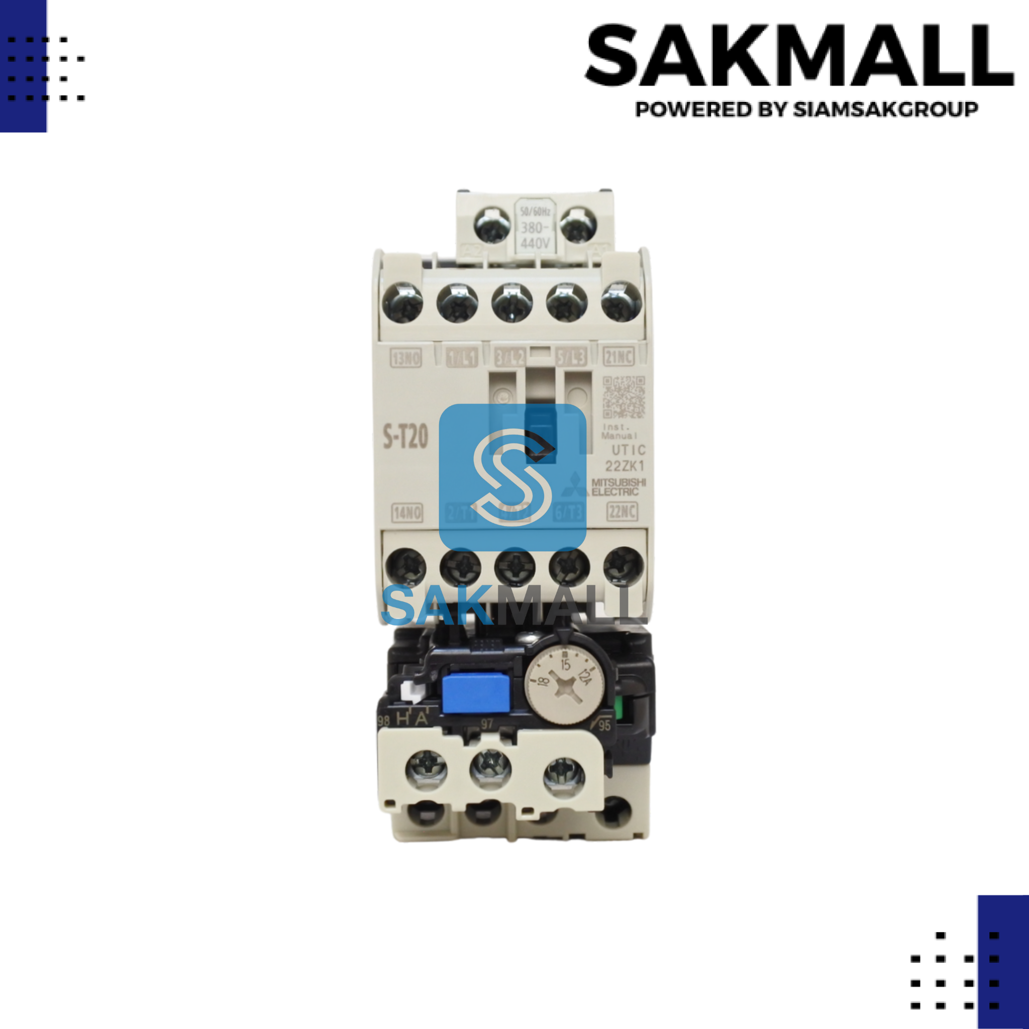 ชุดสตาร์ทเตอร์มิตซูบิชิ MSO-T20 400V. (12-18A)