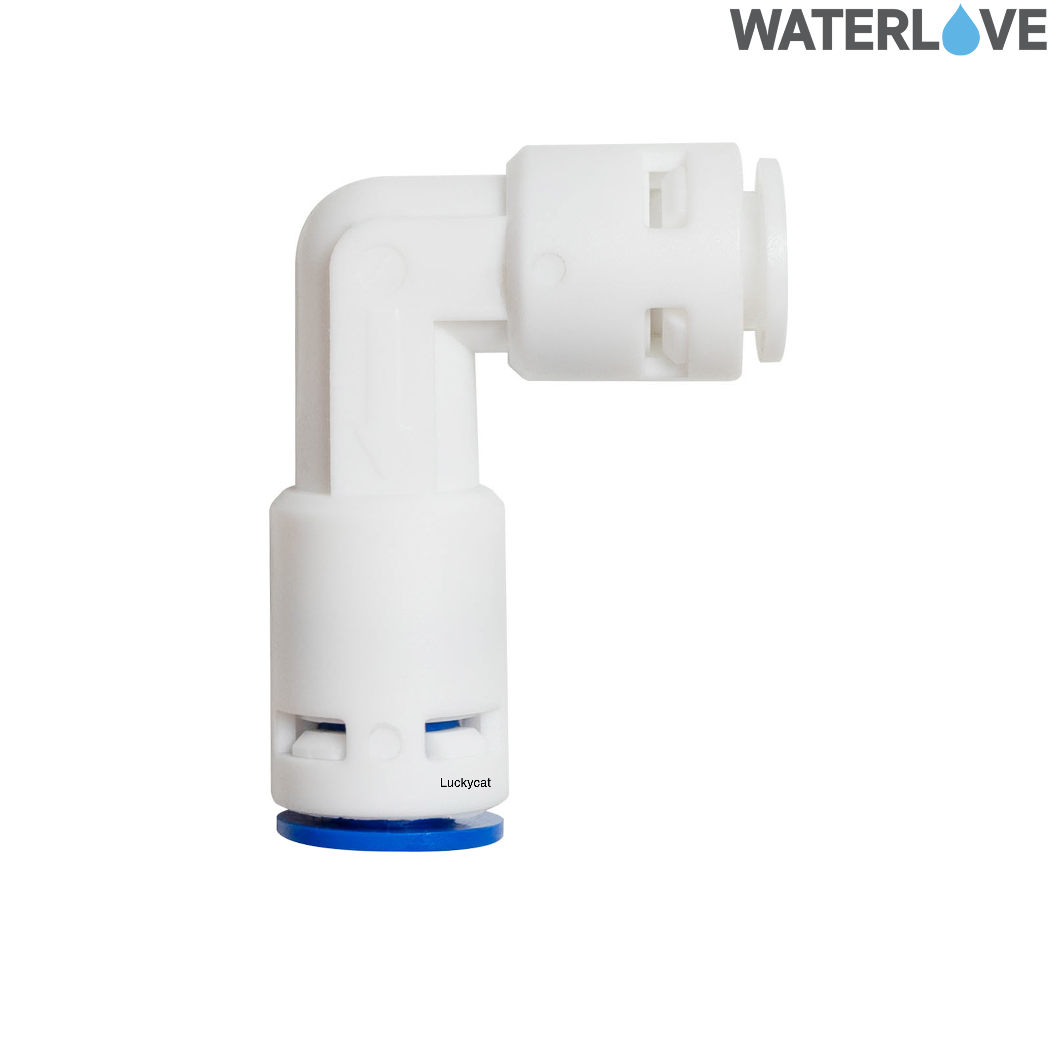 ข้อต่อฉาก สวมเร็ว กันย้อนกลับ เช็ควาล์ว 2 หุน (1/4'') สำหรับสายน้ำ PE สายเครื่องกรองน้ำ