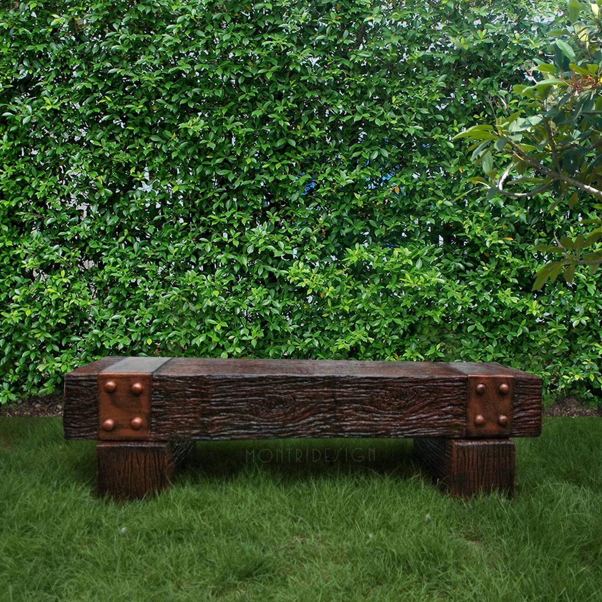 เก้าอี้สนาม ม้านั่งสนามในสวน เก้าอี้แต่งสวน รุ่น เนเจอร์03 ยาว 180 cm.